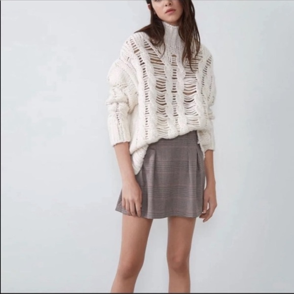 NWT 🤍 CABLE KNIT SWEATER Zara Sz S - Picture 11 of 11